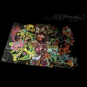 RARE VINTAGE ED HARDY TAPESTRY❤️‍🔥☠️